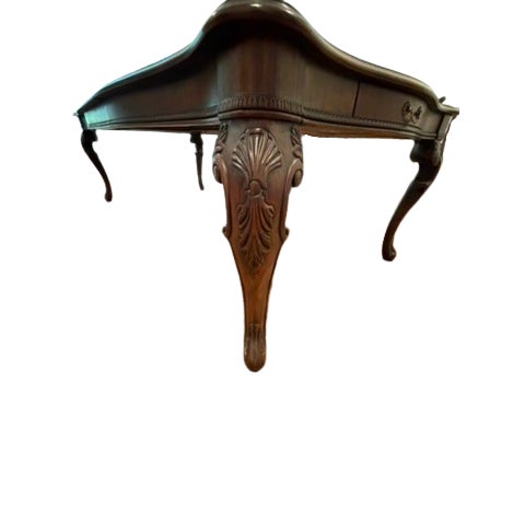 2000 - 2009 Vintage Henredon Carved Dining Table for 10 With 2 Silverware Drawers For Sale - Image 5 of 5