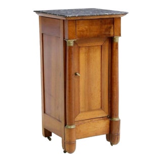 19th Century French Empire Style Mahogany Nightstand For Sale