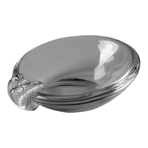 New in Box Steuben Clear Crystal Mid-Century Ashtray Designed by George Thompson Vtg.