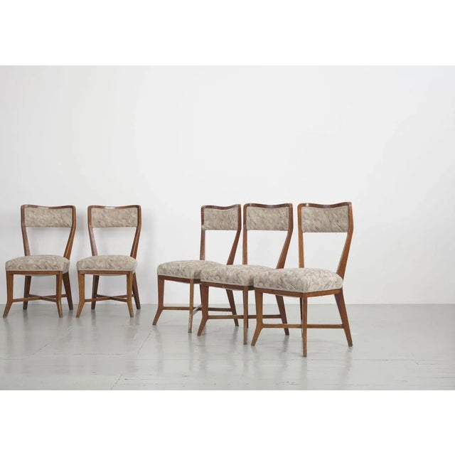 1950s Cherry Wood Dining Chairs by Melchiorre Bega for Bega Bologna , 1950s, Set of 6 For Sale - Image 5 of 18