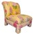 Textile Pair of Palm Beach Regency Yellow Floral Slipper Chairs With Throw Pillows For Sale - Image 7 of 18