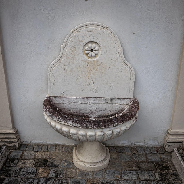 Giallo d’Istria Wall Fountain, 2010s For Sale - Image 4 of 7