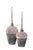 Black Venetia Ebony Glass Bottle with Aluminium Spired Lid - Short For Sale - Image 8 of 11