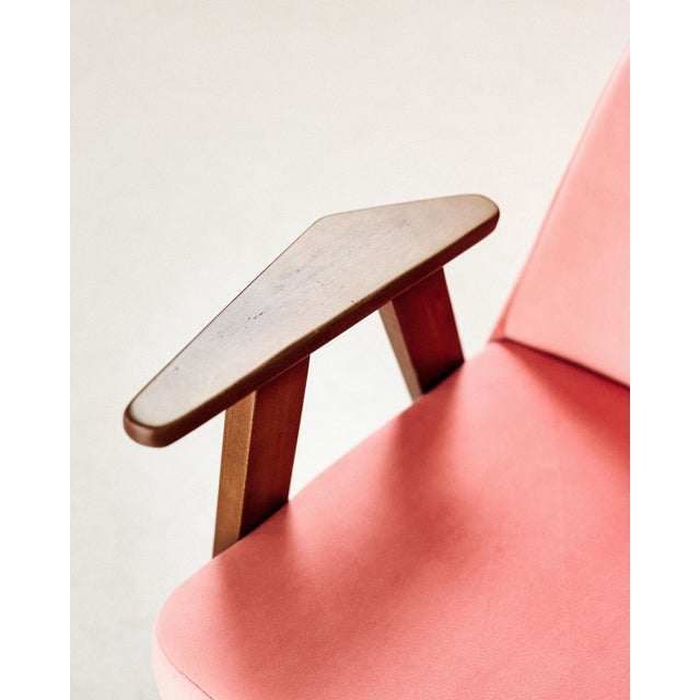 Pink Chair by Josef Chierowski, 1970s For Sale - Image 4 of 6