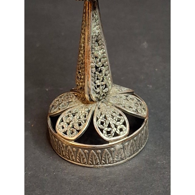 1900 - 1909 Antique Imperial 84 Silver Besamim Spice Tower Fabergé Kf Judaica 134g For Sale - Image 5 of 16