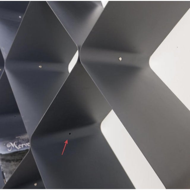 Honeycomb Metal Wall Shelf, Set of 9 For Sale - Image 10 of 15