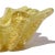 Vintage Murano Barovier Toso Yellow Gold Flecks Control Bubbles Italian Art Glass Spike Bowl Ashtray For Sale In Orlando - Image 6 of 8
