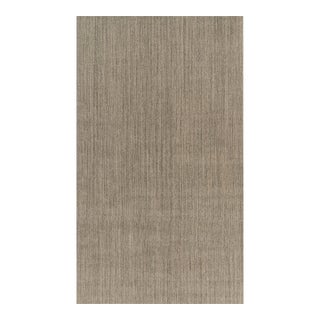 Rug & Kilim’s Oversized Modern Textural Rug With Beige and Gray Striae - 11x19 For Sale