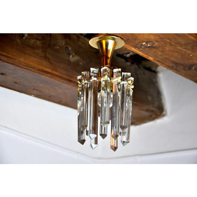 Kinkeldey German Kinkeldey Glass Ceiling Light, 1970s For Sale - Image 4 of 8