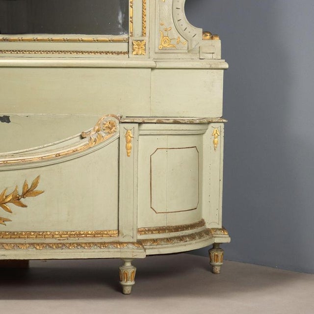 Cream Late 19th Century Neo-Classical Gilded Mirror, Italy For Sale - Image 8 of 11