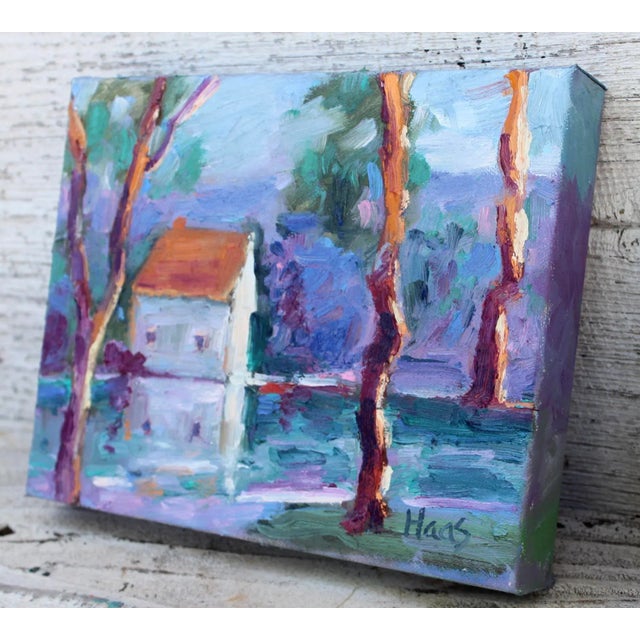 Contemporary Impressionist Morning Light at the Pond "After" Ted Goerschner For Sale - Image 4 of 8