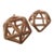 One-of-a-Kind Gilt Polyhedrons / Hanging Abstract Sculptures - A Pair For Sale - Image 11 of 11