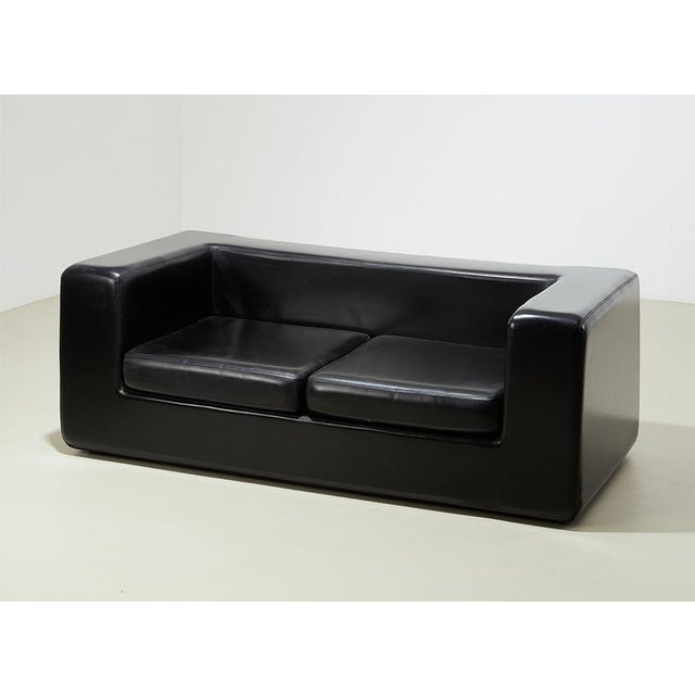 Early 'Throw Away' sofa, designed by Willie Landels in 1965 for Zanotta Italy. The sofa is marked underneath the cushions....