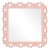 Fleur Home Garden District Satsuma Square Mirror in Salmon Berry, 30x30 For Sale