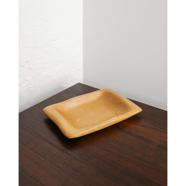 A very rare and decorative french mid century sculptural wooden tray by the iconic designer and sculptor alexandre noll...