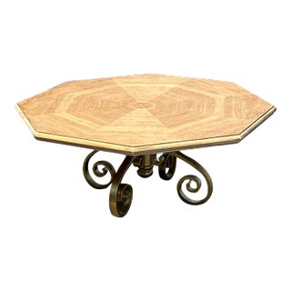 1980s Octagon Coffee Table For Sale