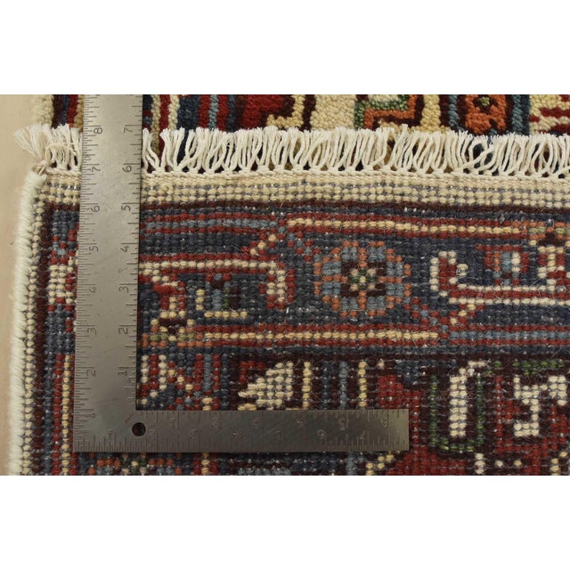 Heriz Runner 2’7” X 7’11” Ivory Wool Tribal Hand-Knotted Oriental Rug For Sale - Image 12 of 12