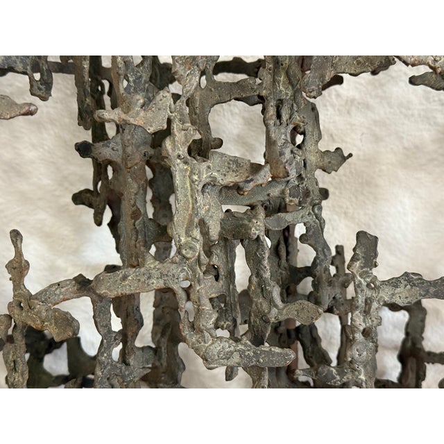 Large Iron Brutalist Sculpture Attributed to Daniel Gluck For Sale - Image 10 of 12