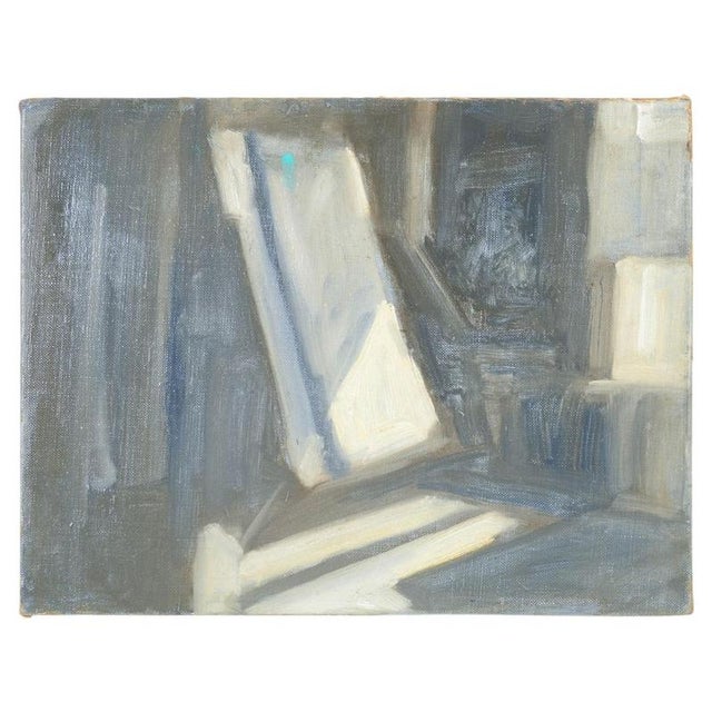 Robert Ladou, Interior View, Mid-20th Century, Oil Painting on Canvas For Sale - Image 5 of 5