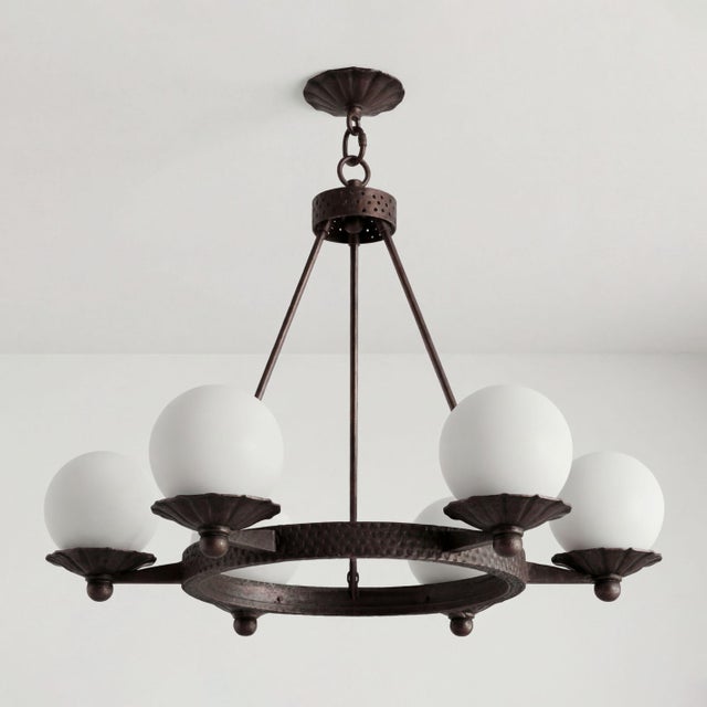 Vintage Brutalist Lamp with Art Deco Influences, 1950s For Sale - Image 13 of 17