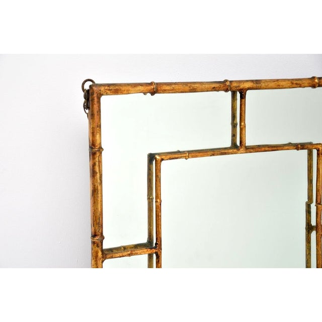 A lovely vintage Italian gilt metal mirror, dating from the 1970’s. It is of great quality and it is an impressive size....