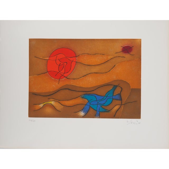 Gustave Singier, Twilight by the Sea, Engraving For Sale