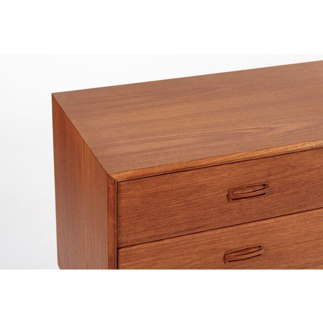 Vintage Mid Century Lowboy Teak Wood Dresser 1960s For Sale In Detroit - Image 6 of 10