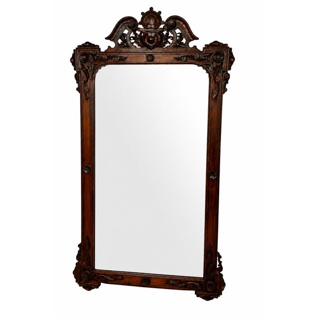 Large Renaissance Revival Hardwood Mirror, 1890 For Sale - Image 17 of 17