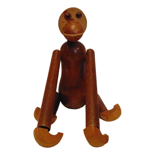 Vintage Teak Monkey by Kay Bojesen, 1960s For Sale