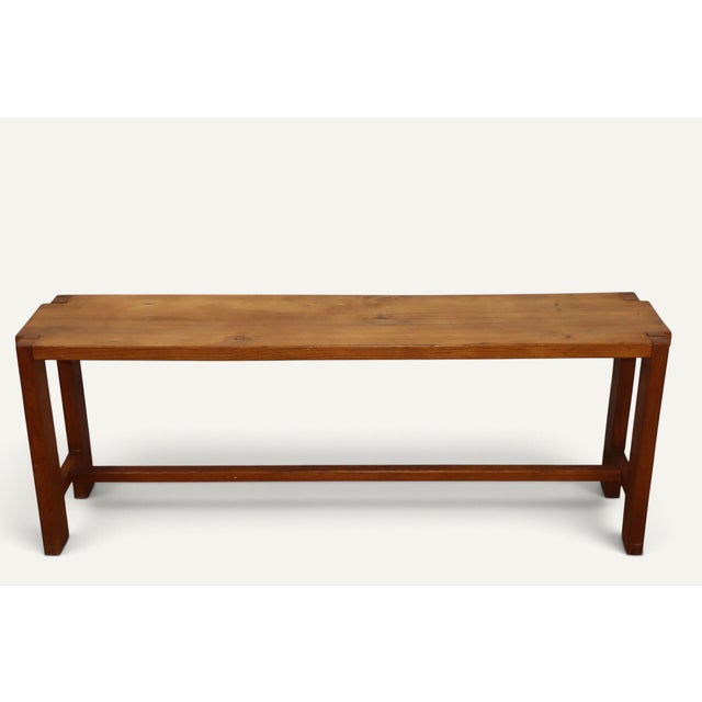 S09 Bench in Elm by Pierre Chapo, 1970s For Sale - Image 12 of 18