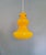 Vintage Yellow Opaline Glass Pendant Light, Italy, 1960s For Sale - Image 14 of 14