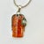 1970s Vintage Boho Chic Italian Art Nouveau Amber & Sterling Pendant Necklace, 22.5” For Sale - Image 10 of 15