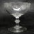 Glass Biedermeier Style Bowl on Stand from Hortensja Glassworks, Poland, 1920s For Sale - Image 7 of 8