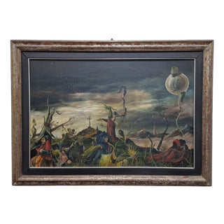 Gordon Faggeter, Surrealist Composition, 1974, Oil on Canvas For Sale