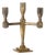 1970s Four-Arm Brass Candelabra by Lars Bergsten for Gusums Bruk For Sale