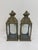Pair of Metal Lanterns With Glass Panels For Sale - Image 4 of 9