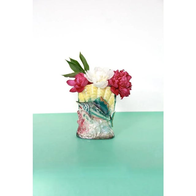 Ceramic Vintage Ceramic Sword Fish Vase, Italy, 1960s For Sale - Image 7 of 9