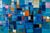 Structure 202- Oil on Canvas by Kymm Swank For Sale