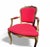 Vintage French Louis XV Style Giltwood Armchair with Rococo Carved Frame and Nailhead Trim, 1940s For Sale - Image 11 of 17