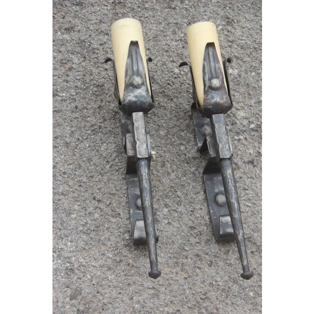 Mid-Century Italian Wall Lights, 1960s, Set of 2 For Sale - Image 4 of 7