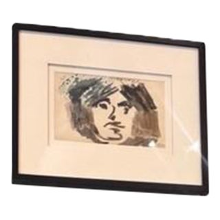 Thibon Portrait Figurative Drawing For Sale