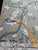 Not Yet Made - Made To Order Muted Grey Chinoiserie Mural | 2-Panel Hand-Painted Floral & Bird Wallpaper For Sale - Image 5 of 6