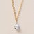 Modern 18k Yg 0.46 Carat Round Brilliant Floating Diamond Pierced Necklace For Sale - Image 3 of 4