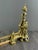 19th Century Louis XVI Gilt Bronze Andirons, 1890s, Set of 3 For Sale - Image 4 of 11