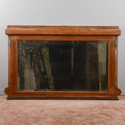 Biedermeier Style Mirror with Metal Inserts For Sale - Image 9 of 9