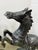 Traditional Pair of Prancing Metal Horse Statues Sculptures For Sale - Image 3 of 7