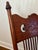 Antique Turn of the Century Tiger Oak Gooseneck Spindle-Back Swan Neck Rocking Chair For Sale In New York - Image 6 of 10
