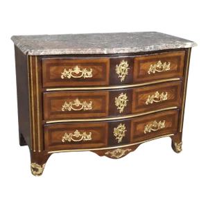 Newport Collection E.J. Victor French Regence Bronze Marble Mounted Commode