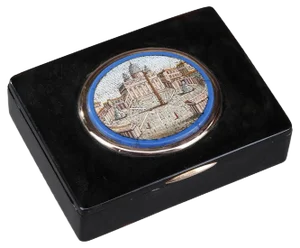 19th-Century Restoration Box with Micromosaic
