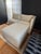 Petite Even Arm Occasional Sofa With Ottoman For Sale - Image 10 of 12